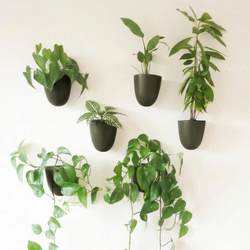 Vista 7 de Make Good PlantPod Luxe - Macetas de pared con riego automático (juego de 3, verde bosque), fáciles de regar e instalar, ligeras, diseña tu propio