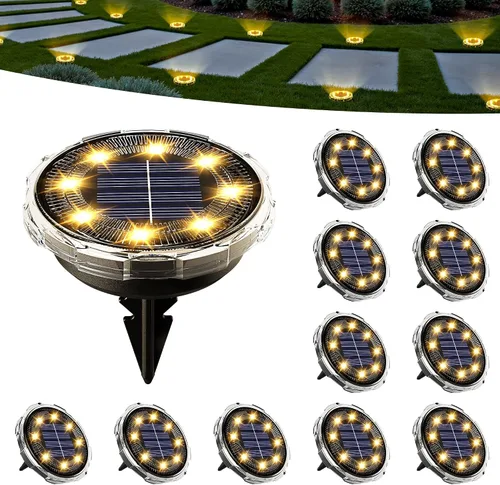 Vista 9 de SOLPEX Luces solares navideñas para exteriores, paquete de 10 unidades que Cambio