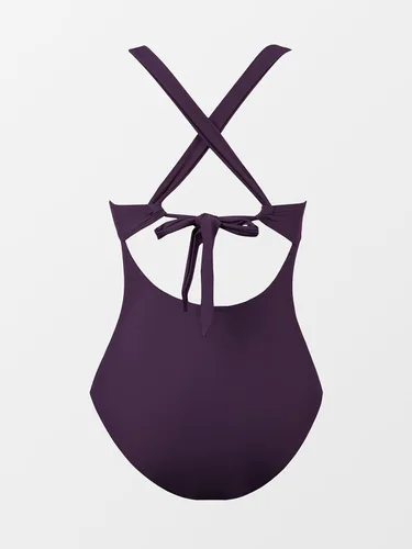 Vista 7 de CUPSHE Traje de baño de una pieza para mujer con control de abdomen fruncido y espalda cruzada