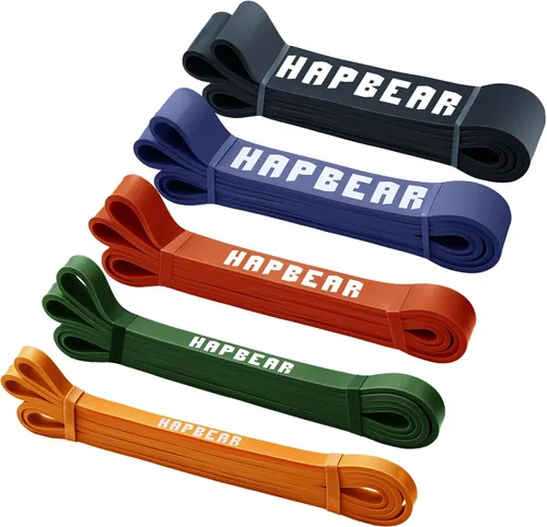 Vista 11 de HAPBEAR Pull Up Assistance Bands - Pull Up Bands - Resistance Bands - Exercise Bands Resistance Bands Set - Workout Bands for Working Out