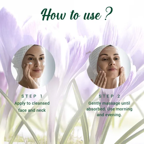 Vista 8 de Biotique Saffron Dew 1.76 oz- Crema facial y corporal Ageless