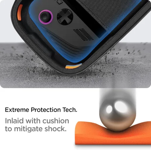 Vista 3 de Spigen Rugged Armor Pro - Funda de transporte rígida diseñada para ROG Xbox Ally X/ASUS ROG Ally/Nintendo Switch 2 / MSI Claw 7 AI+ 2025