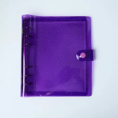 Vista 5 de Álbum de Fotos de Cabina de Fotos 2x6 - Cuaderno con Purpurina de 6 Anillos Carpeta Brillante con 20 Fundas para Fotos de 2 por 6 - Se Adapta a 80