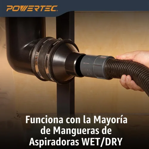 Vista 8 de POWERTEC 70136 cono reductor de 4" a 2-1/2".