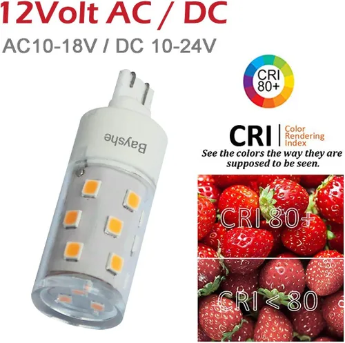 Vista 5 de BAYSHE Bombillas LED con base de cuña T10 de 12 V, 5 W, Malibú, camino, jardín, 921, 922, 912, 194, 168, T10, caravana, remolque, autocaravana