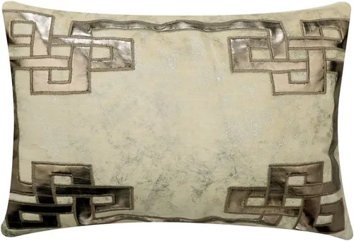 Vista 157 de The HomeCentric Fundas de almohada lumbares doradas de 12 x 14 pulgadas (11.8 x 13.8 in), de piel sintética, con diseño de animales, estilo moderno