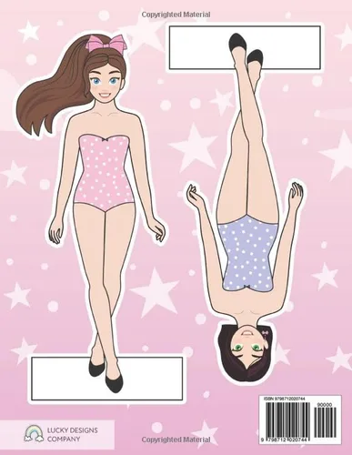 Vista 2 de Cut Out Paper Dolls Coloring book 76 Outfits (Fashion Paper Dolls)