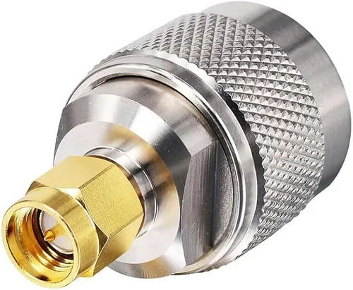 Vista 4 de Paquete de 2 adaptadores de conector macho SMA a UHF PL-259 macho para radio CB aficionada