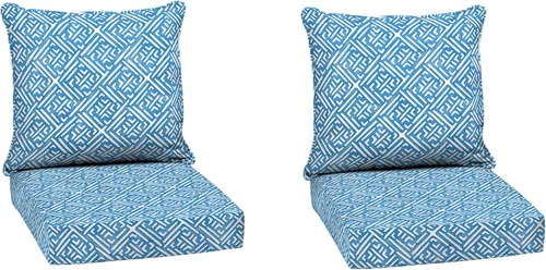 Vista 25 de Arden Selections Juego de asiento profundo para exteriores, 24 x 24, a prueba de lluvia, resistente a la decoloración, asiento profundo y cojín