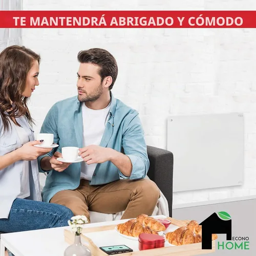 Vista 7 de EconoHome Panel de calentador de espacio para montaje en pared, calentador de convección a prueba de salpicaduras de 250 vatios con termostato