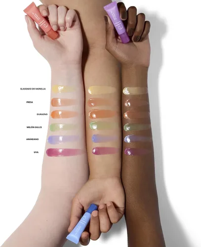 Vista 4 de e.l.f. Squeeze Me - Bálsamo labial hidratante para un tinte de color transparente, infundido con ácido hialurónico, vegano y libre de crueldad animal
