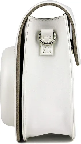 Vista 3 de Epicgadget Funda para cámara instantánea Fujifilm Instax Mini 11, funda de PU con correa extraíble para cámara Fujifilm Instax Mini 11 (blanco)