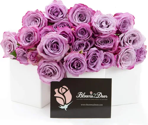 Vista 10 de Blooms2Door - 25 Rosas Rosadas (Fresco - 19.7 in) - Flores Frescas para Cumpleaños, San Valentín y Día de la Madre