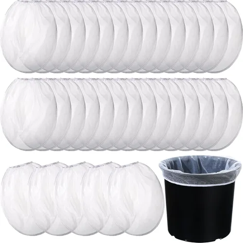 Vista 10 de Boao Bolsas de filtro de pintura, bolsas de filtro de pintura de malla fina blanca, filtro de cubo desechable para pintura, jardinería, protección