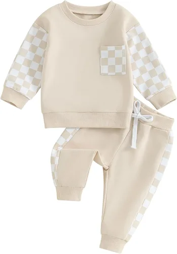 Vista 10 de Conjunto de Navidad para bebé niño con camisa divertida larga y pantalón conjunto de ropa de primera Navidad para niños de 6 a 12, 18, 24 meses 2T