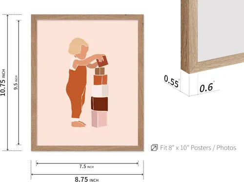 Vista 3 de Poster Master Faceless Child Poster - Retro Building Blocks Print - Playful & Pastel Art - Chic Boho Design - Modern Artwork - Aesthetic Decor