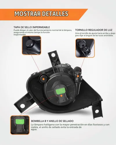 Vista 5 de Faros antiniebla para BMW Serie 3 Sedán/Wagon E90/E91 2009-2011