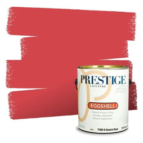 Vista 265 de Prestige Paints Pintura exterior e imprimación en uno, 1 galón, plano, coincidencia comparable de Valspar* Amber Rose*