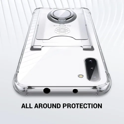 Vista 7 de Shields Up Funda para Samsung Galaxy Note 10, funda minimalista con tarjetero [3 tarjetas] y soporte de anillo, [protección contra caídas] funda