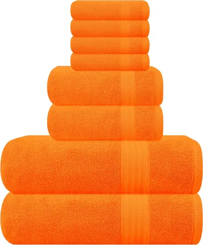 Vista 57 de GLAMBURG Juego de 2 Sábanas de Baño Extra Grandes de Algodón Premium de 700 GSM - 100% Algodón Peinado - 2 Sábanas de Baño 35x70 pulgadas - Calidad