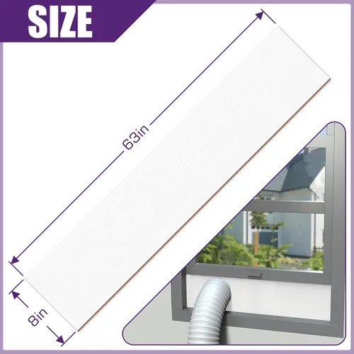 Vista 2 de Mxclimate Placa de sellado de ventana Panel de espuma para aire acondicionado portátil, buen sellado de paneles laterales de CA Kit de ventana