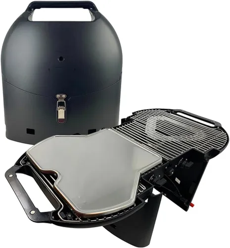 Vista 5 de Parrilla portátil de gas y plancha plegable Fold-N-Go, 9.200 BTU, ligera con estuche de transporte