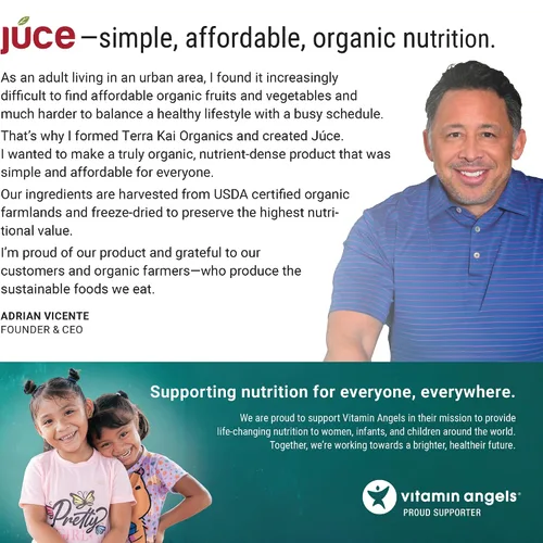 Vista 9 de Terra Kai Organics JUCE Greens – Mezcla para bebida superalimento - Impulsa la inmunidad y la desintoxicación con USDA vegetales verdes orgánicos