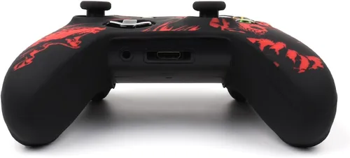 Vista 5 de RALAN - Funda protectora de silicona antideslizante para mando láser de Xbox One, compatible con Xbox 1, joystick inalámbricocon cable con agarre