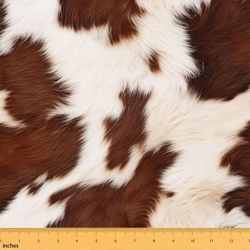 Vista 18 de Feelyou Tela con estampado de vaca de The Yard Soft 1 yarda Negro Blanco