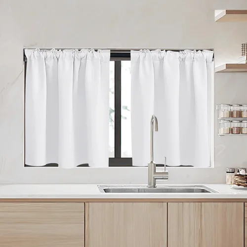 Vista 188 de RYB HOME Cortinas 100% opacas para autocaravana, aislamiento térmico, oscurecimiento total de la habitación, cortinas reductoras de ruido