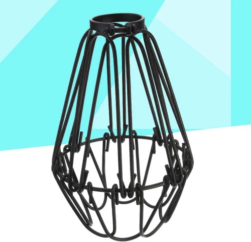 Vista 6 de FOMIYES Lámpara colgante Cubierta de alambre Pantalla de lámpara industrial Protector de metal para ventilador de techo Lámpara de hierro Sombra