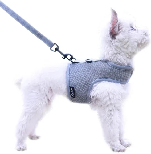 Vista 11 de Teacup - Juego de arnés y correa para perro pequeño para invierno, chaleco acolchado suave ajustable para taza de té, chihuahua, caniche, yorike