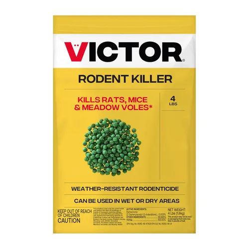 Vista 9 de Victor Veneno para ratas para uso en interiores y exteriores - Mata ratas, ratones, ratones de campo Veneno para ratones para áreas interiores