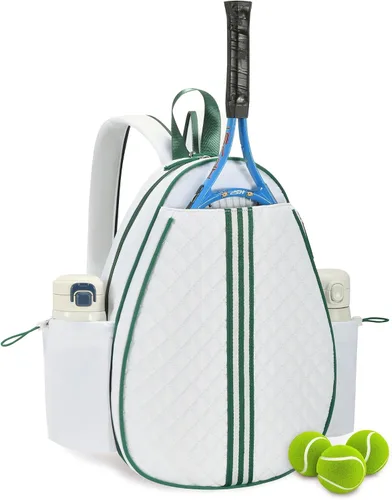Vista 30 de Mochila de tenis Sucipi, mochila de tenis acolchada con bandolera cruzada, bolsas para raquetas de tenis resistentes al agua para mujeres y hombres