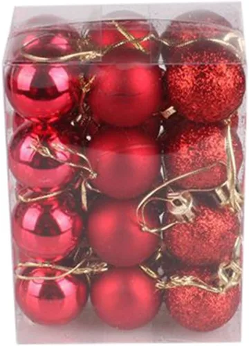 Vista 11 de Bola de árbol de Navidad de 1.181 in para colgar en casa, fiesta, adorno de árbol de Navidad, bola decorada, regalos para el Año Nuevo (negro)