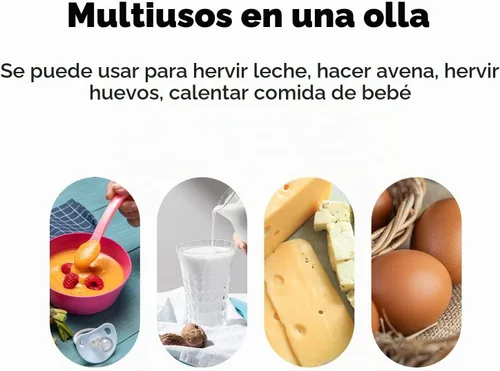Vista 6 de Mini Olla de Leche Esmaltada de 0.6 Cuartos con Mango de Madera Aislado, 2 Picos Vertedores, Calentador de Alimentos Pequeño, Cacerola Bonita