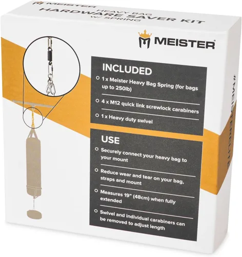 Vista 5 de Meister Kit de ahorro de hardware para bolsas pesadas con resorte, giratorio y mosquetones
