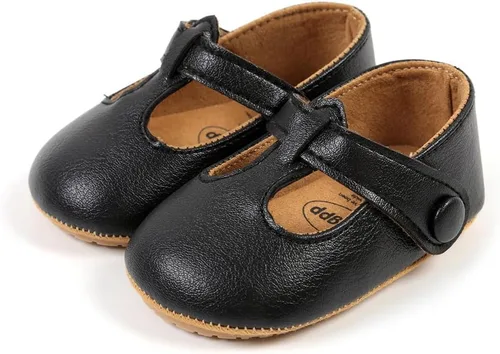 Vista 4 de Zapatos de vestir de uniforme de boda para bebé, suela antideslizante suave, mocasines para caminar, para recién nacidos, para recién nacidos