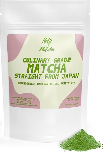 Vista 8 de Holy Matcha Uji Ceremonial Té Verde en Polvo Auténtico Japonés Superalimento antioxidante con L-teanina para energía natural, enfoque