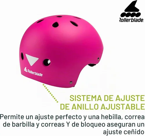 Vista 4 de Rollerblade Casco RB JR para niños, color rosa