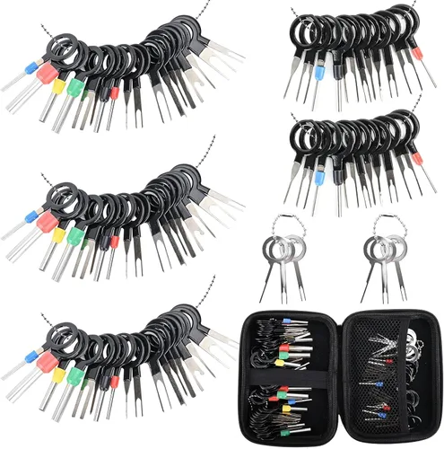 Vista 9 de Kikerike Kit de herramientas de extracción de terminales, 139 piezas, herramienta de desfilado, conector eléctrico, kit de herramientas