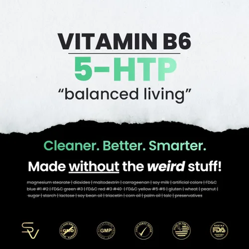 Vista 10 de 5-HTP 200mg con vitamina B6 y aceite de semilla de cáñamo, liberación