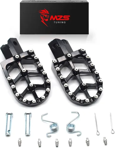 Vista 13 de MZS Estriberas eléctricas para motocross compatibles con X3 XXX MX3 MX4 MX5, estriberas Ebike MX más anchas reposapiés resto pedal CNC aluminio negro