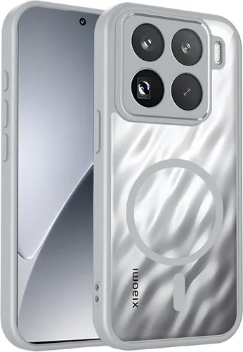 Vista 78 de Funda magnética transparente compatible con Xiaomi 17T, color negro 2 en 1 PC + TPU cubierta de teléfono a prueba de golpes, carcasa protectora