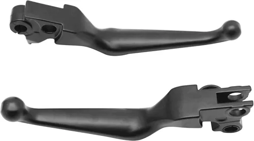 Vista 5 de M MATI Palanca de freno y embrague negra para Harley Davidson Sportster 883 1200 Softail Road King Dyna Electra Glide Street Bob Night Train Fat Boy