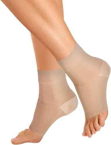 Vista 10 de OrthoSleeve FS6 Tobilleras de compresión para mujeres y hombres, ayuda a aliviar la fascitis plantar, dolor en el talón, tendinitis de Aquiles