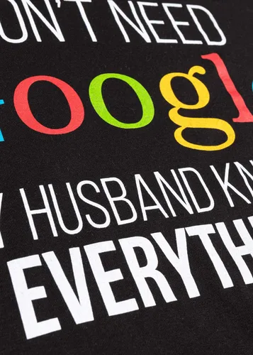 Vista 5 de My Husband Knows Everything! Funny Gay Marriage Wedding Groom T-Shirt