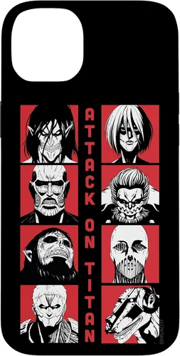 Vista 15 de Attack on Titan Funda Titan Lineup de temporada 4 para iPhone 17