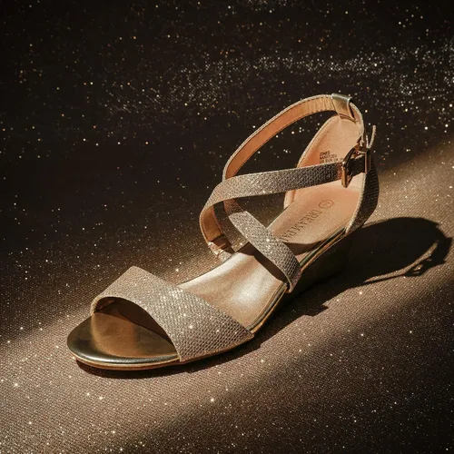 Vista 2 de DREAM PAIRS - Sandalias de tacón bajo con correa de tobillo para mujer