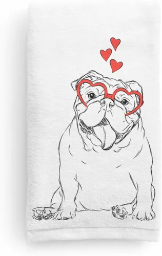 Vista 6 de Inkopious Bare Tank The English Bulldog - Toalla de mano decorativa